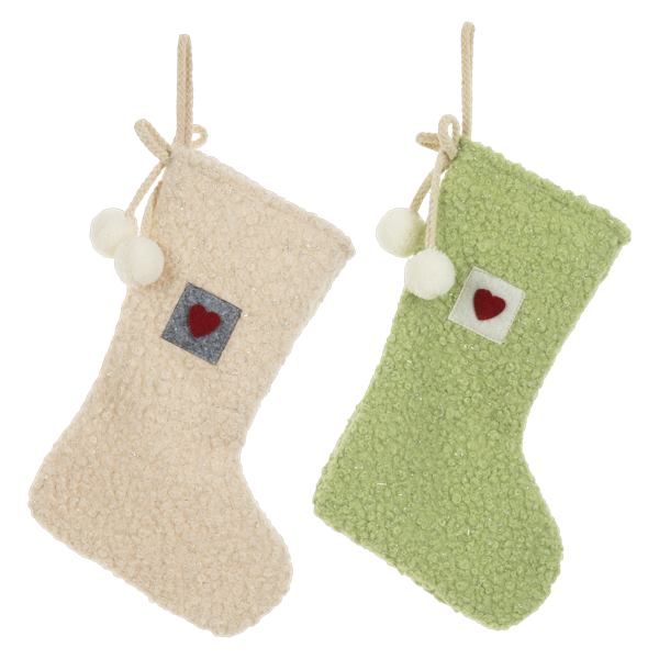 Knit Boucle Country Stocking