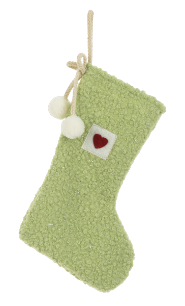 Knit Boucle Country Stocking