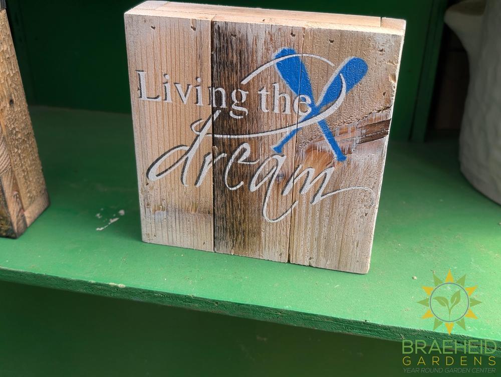Reclaimed Wood Sign 6" x 6"