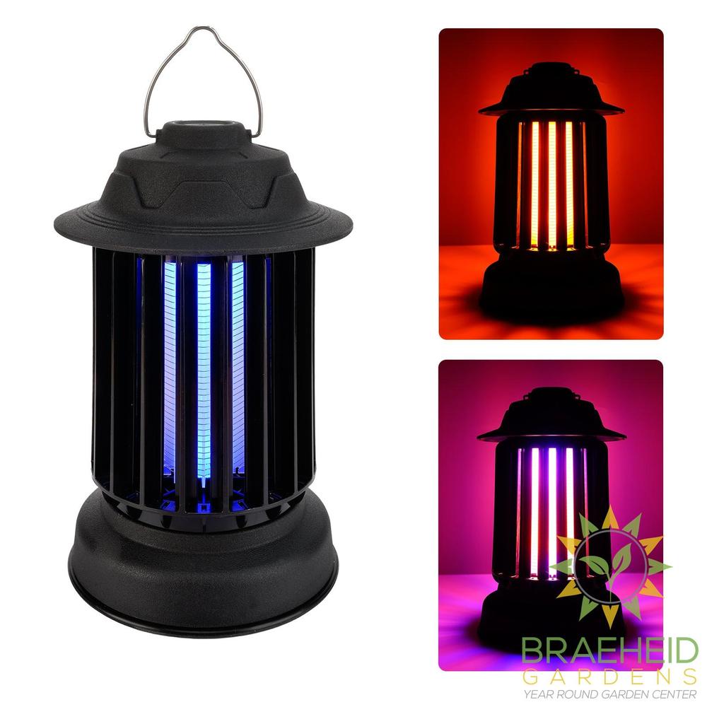 Bug Zapper Lantern, Rechargeable IPX4, 4200 V UV Grid, Indoor / Outdoor