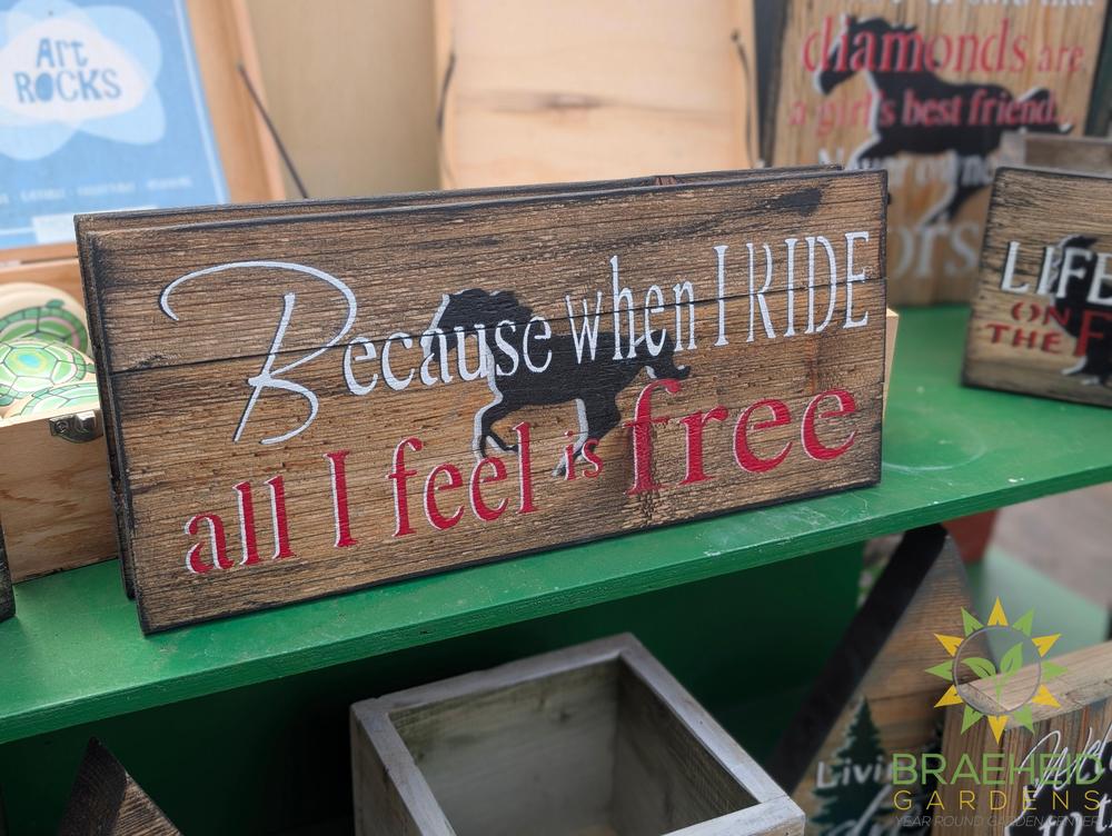Reclaimed Wood Sign 6" x 14" w/ wire
