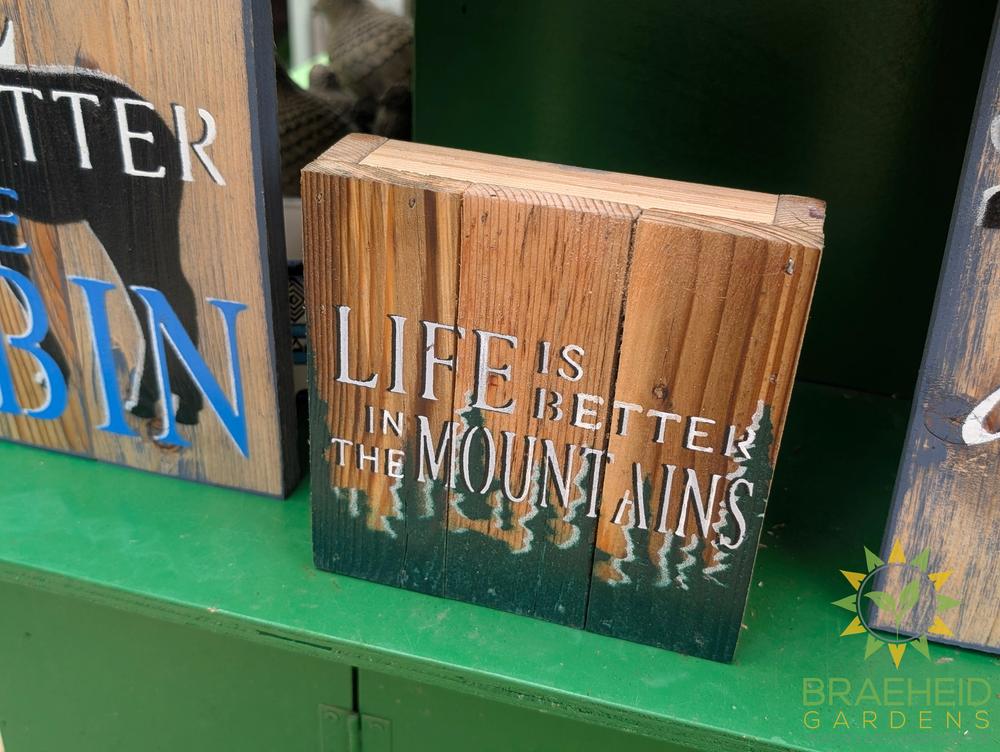 Reclaimed Wood Sign 6" x 6"
