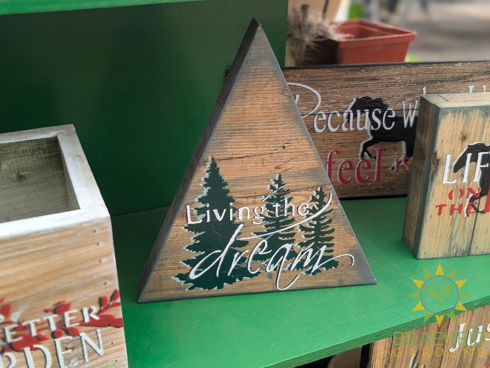 Triangle Sitter Reclaimed wood