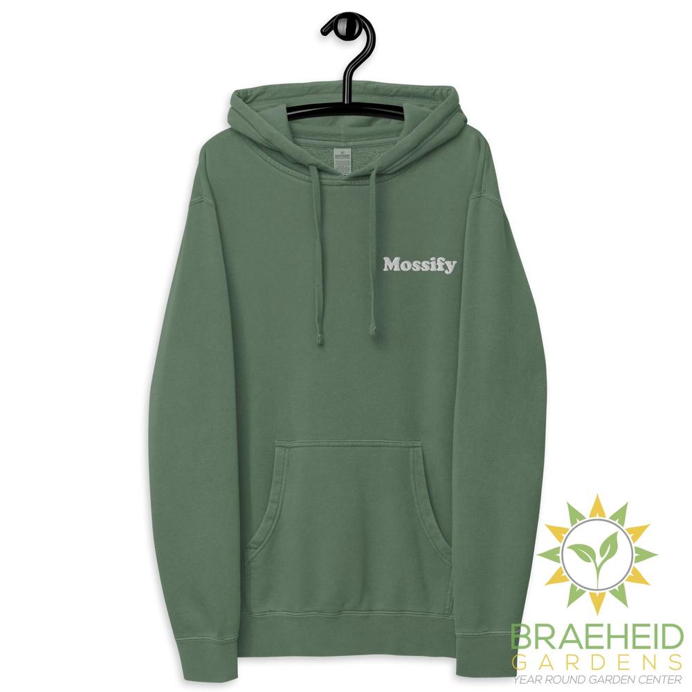 Mossify Pigment-Dyed Hoodie Unisex - Embroidered