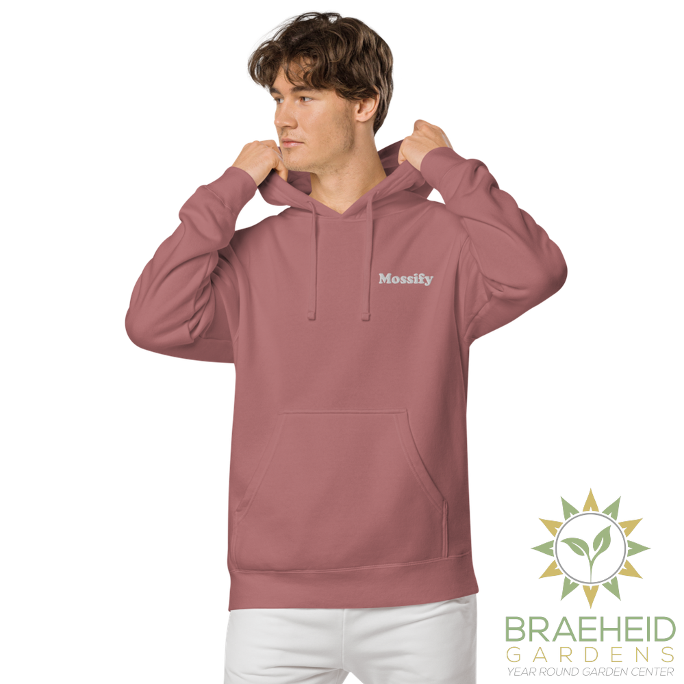 Mossify Pigment-Dyed Hoodie Unisex - Embroidered