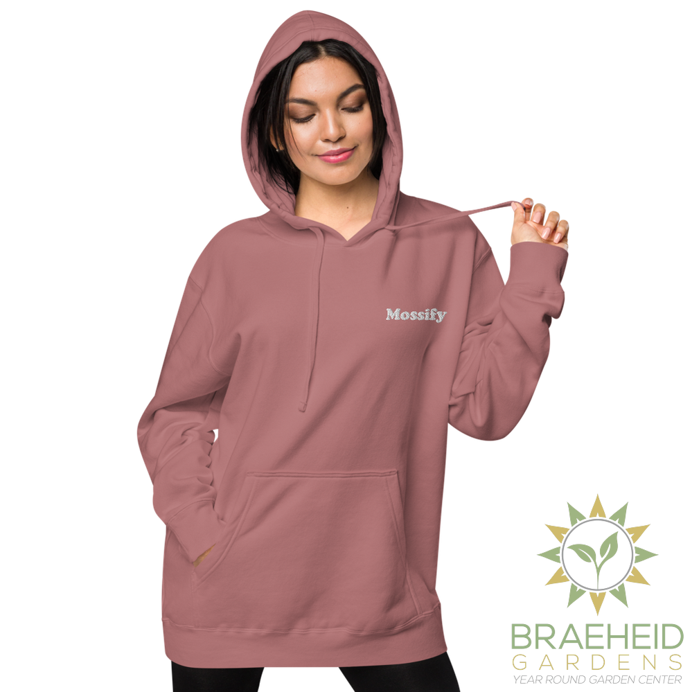 Mossify Pigment-Dyed Hoodie Unisex - Embroidered