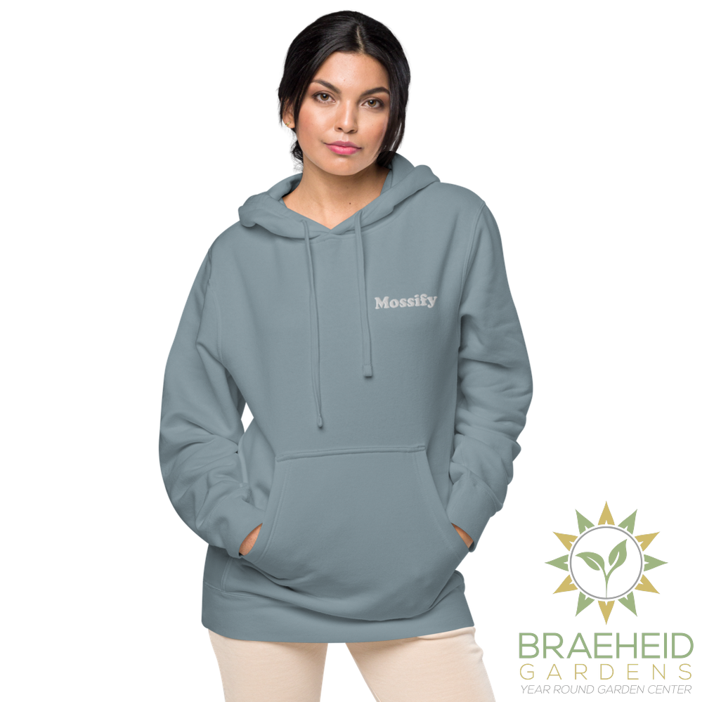 Mossify Pigment-Dyed Hoodie Unisex - Embroidered