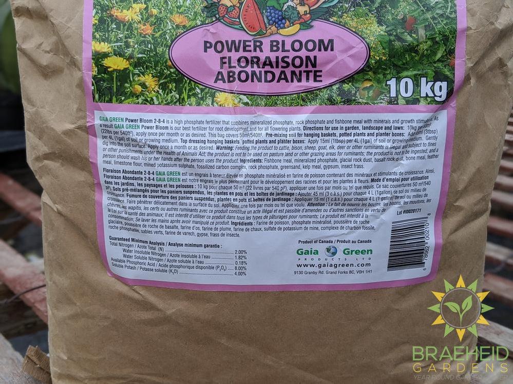 About Gaia green powerbloom 10KG Bag