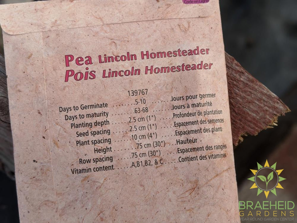 Lincoln Homesteader Peas Heritage Seed