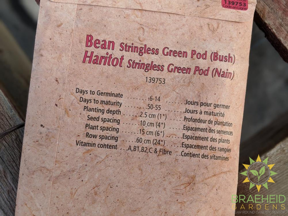 Stringless Green Pod (Bush) Bean Heritage Seed