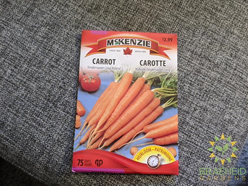 Tendersweet Long Hybrid Carrot McKenzie Seed