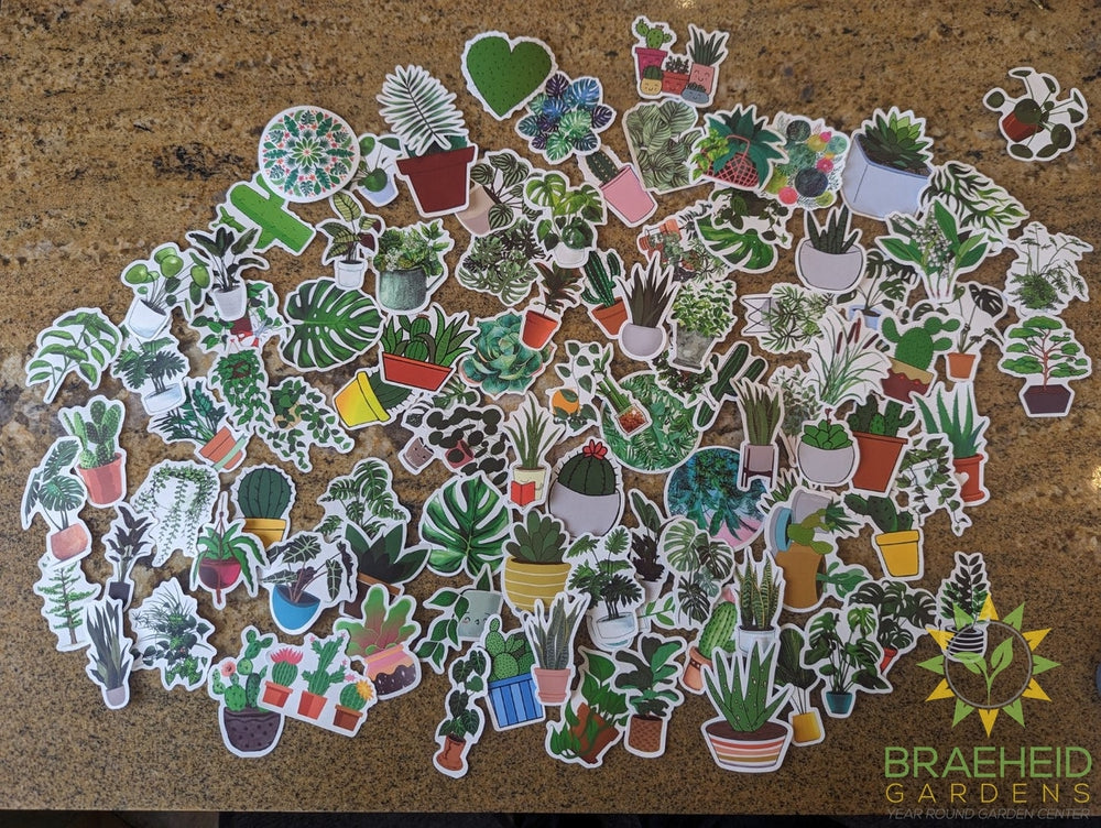 Plant Stickers - Buy 4 Get 1 Free