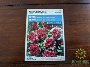 Petunia Double Pirouette Rose McKenzie Seed