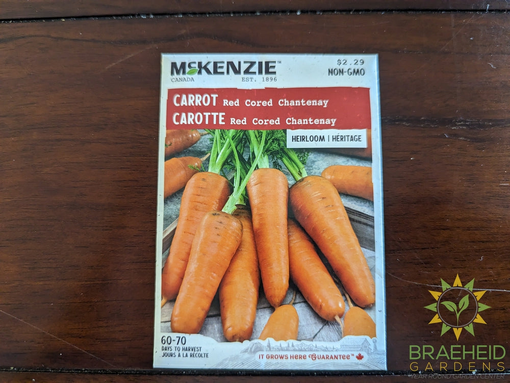 Red Cored Chantenay Carrot McKenzie Seed