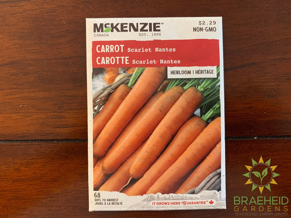 Scarlet Nantes (Coreless) Carrot McKenzie Seed