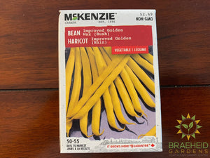 Improved golden Wax (Bush) Bean McKenzie Seed