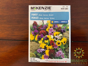 Show Swiss Giant Pansy McKenzie Seed